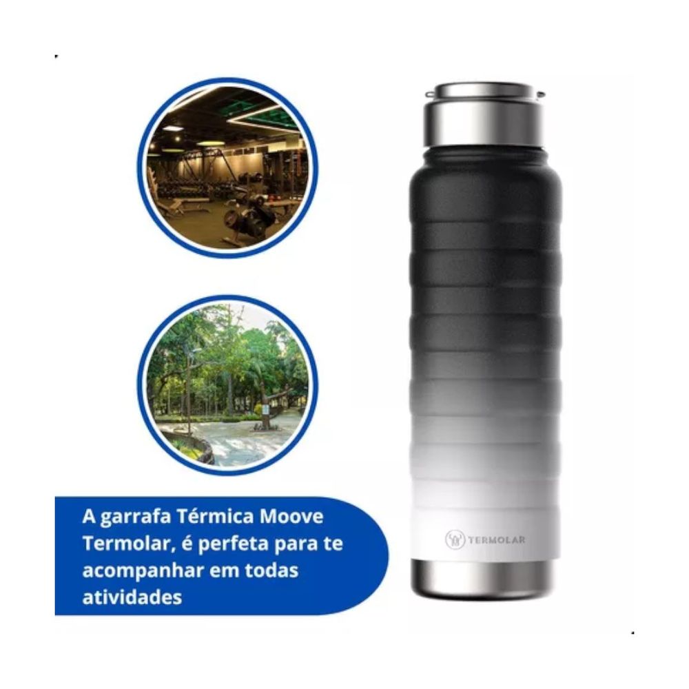 Garrafa Moove Rosa Degradê 710ml Termolar - Thony Ferragem