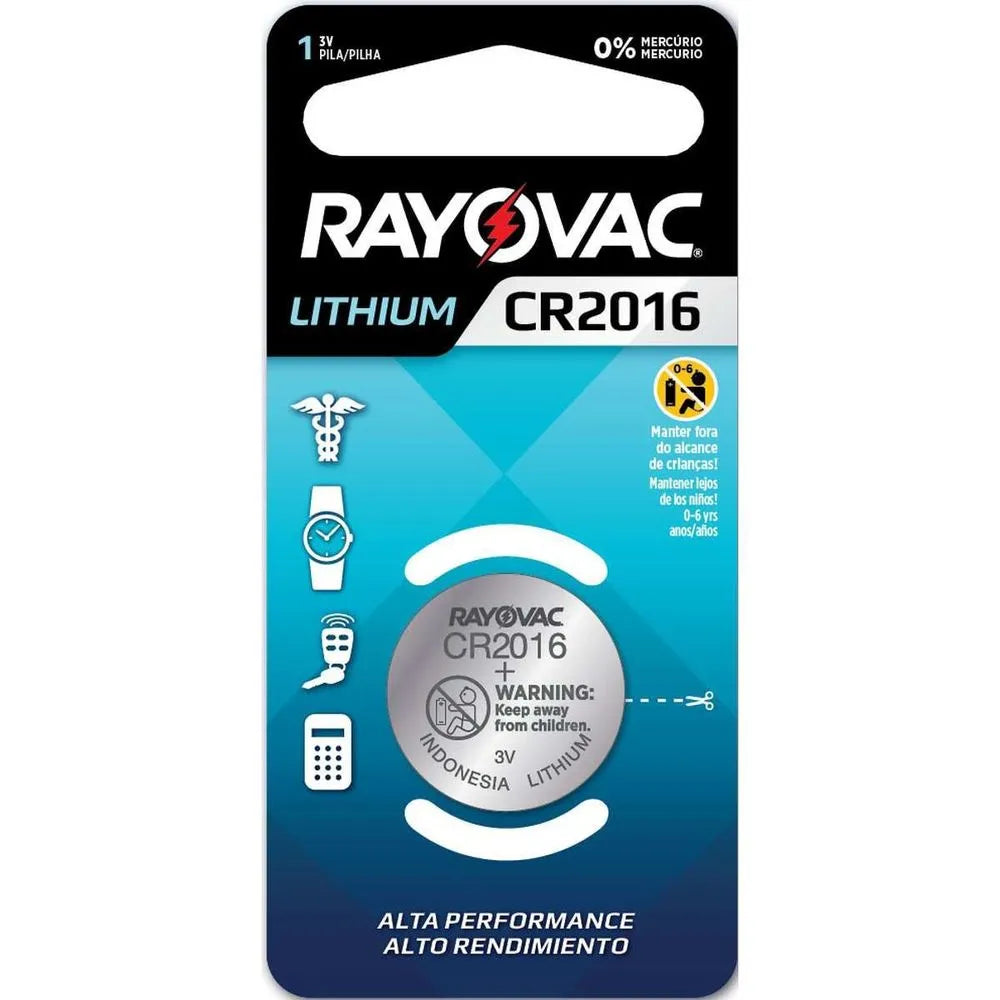 Pilha Eletrônica Cr2016 Rayovac