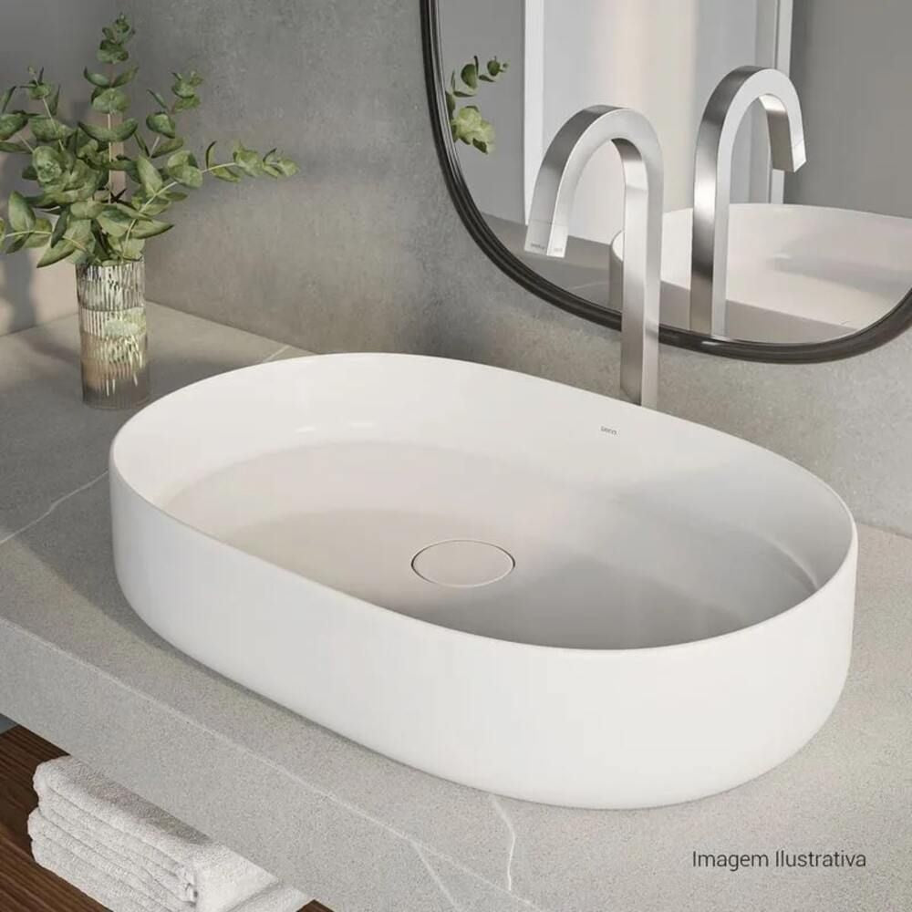 Cuba De Apoio Oval 60 Cm Slim Branco L.14060.17 Deca - Thony Ferragem