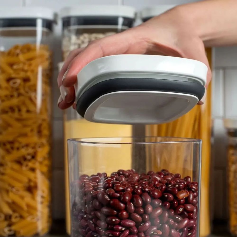 Pote Hermetico Medio 1,5l Block C/ Tampa Natural OU - Thony Ferragem