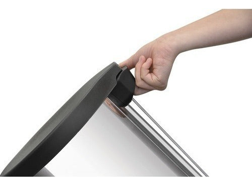 Lixeira Inox C/ Pedal 5l Tampa Preta Tramontina - Thony Ferragem
