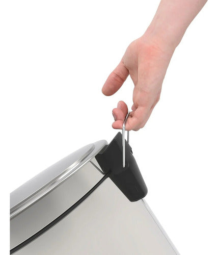 Cesto De Lixo De Aço Inoxidável Pedal 12L Tramontina - Thony Ferragem