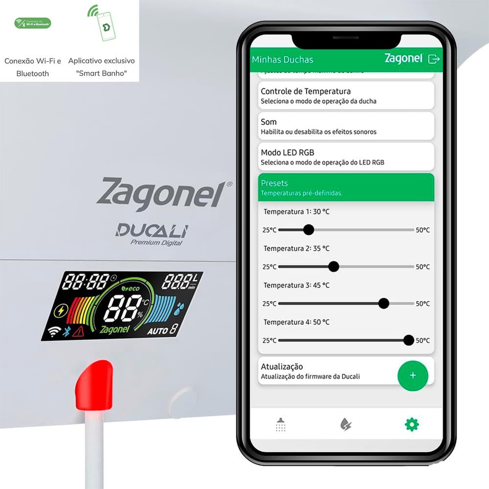 DUCHA DUCALI PREMIUM ELETR 5500W 127V BRANCO - Thony Ferragem