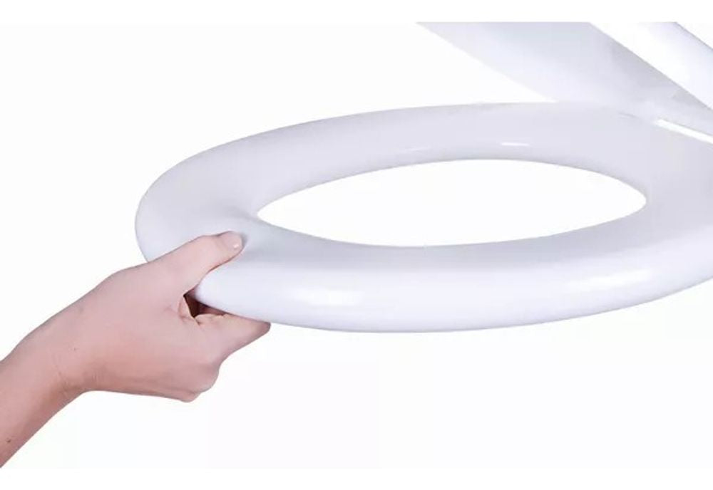 Assento Almofadado Oval Perfumado Branco Astra - Thony Ferragem