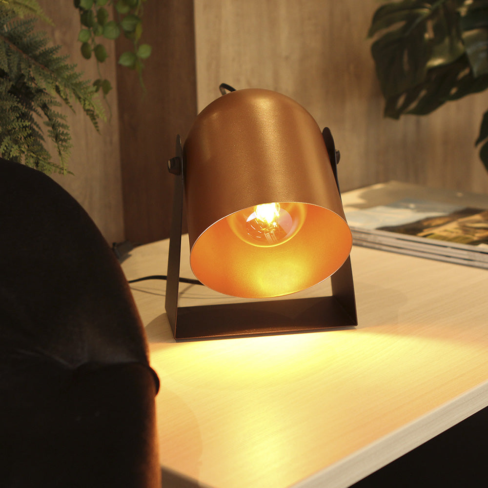 Luminaria Mesa Studio E27 Cobre Taschibra - Thony Ferragem