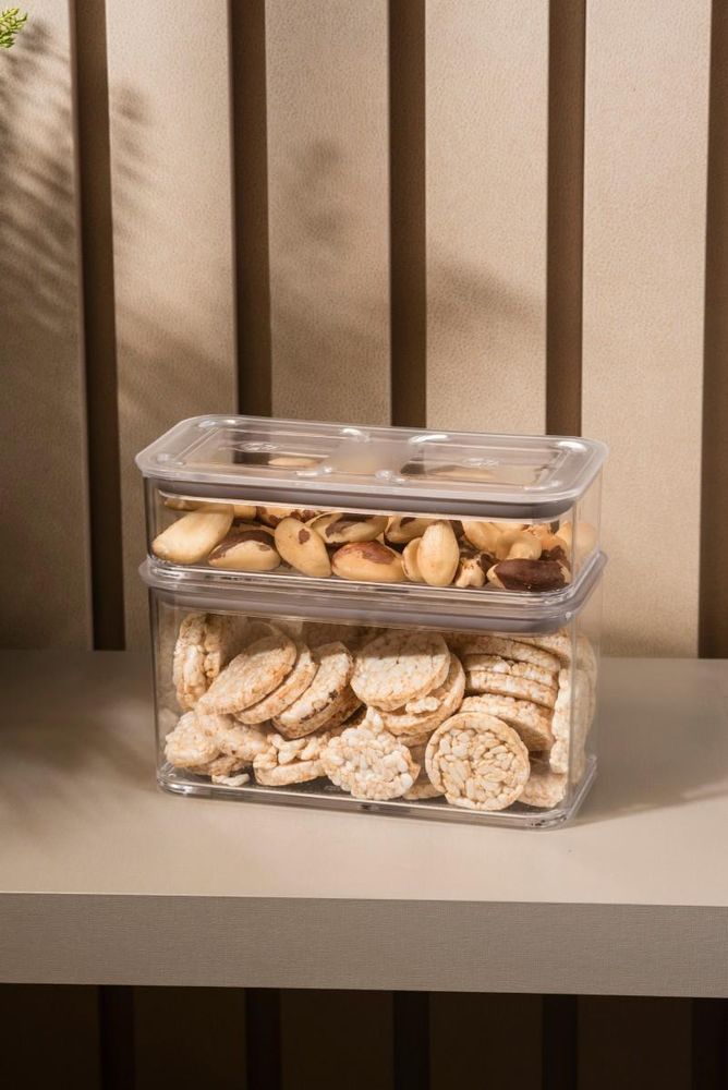 Pote Hermético Retangular 530ml Cristal Coza - Thony Ferragem