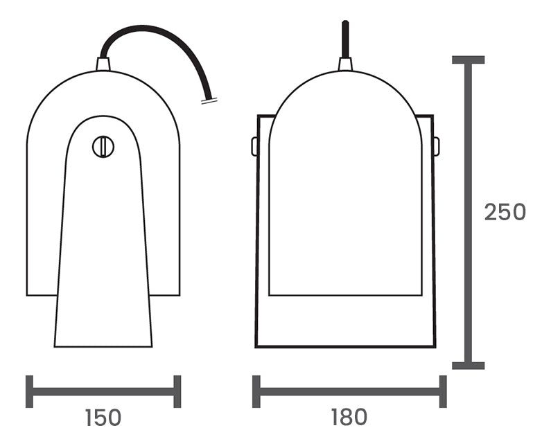 Luminaria Mesa Studio E27 Cobre Taschibra - Thony Ferragem