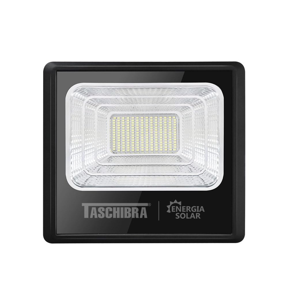 Refletor Led Solar TR Sun 100W Preto 6500K Taschibra - Thony Ferragem