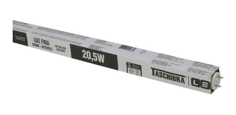 Lampada Led Tubular T8 120cm 6500k 20w G13 Taschibra - Thony Ferragem