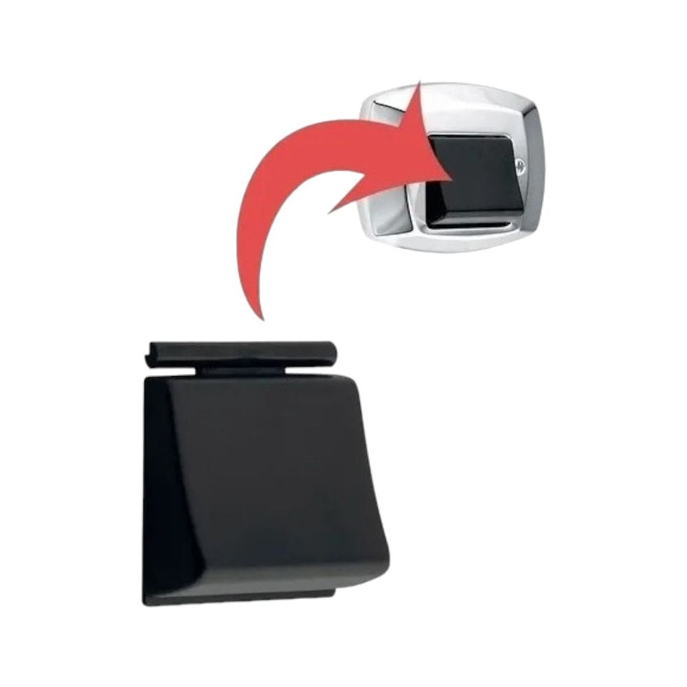 Acabamento Tecla Docol Preta Censi - Thony Ferragem