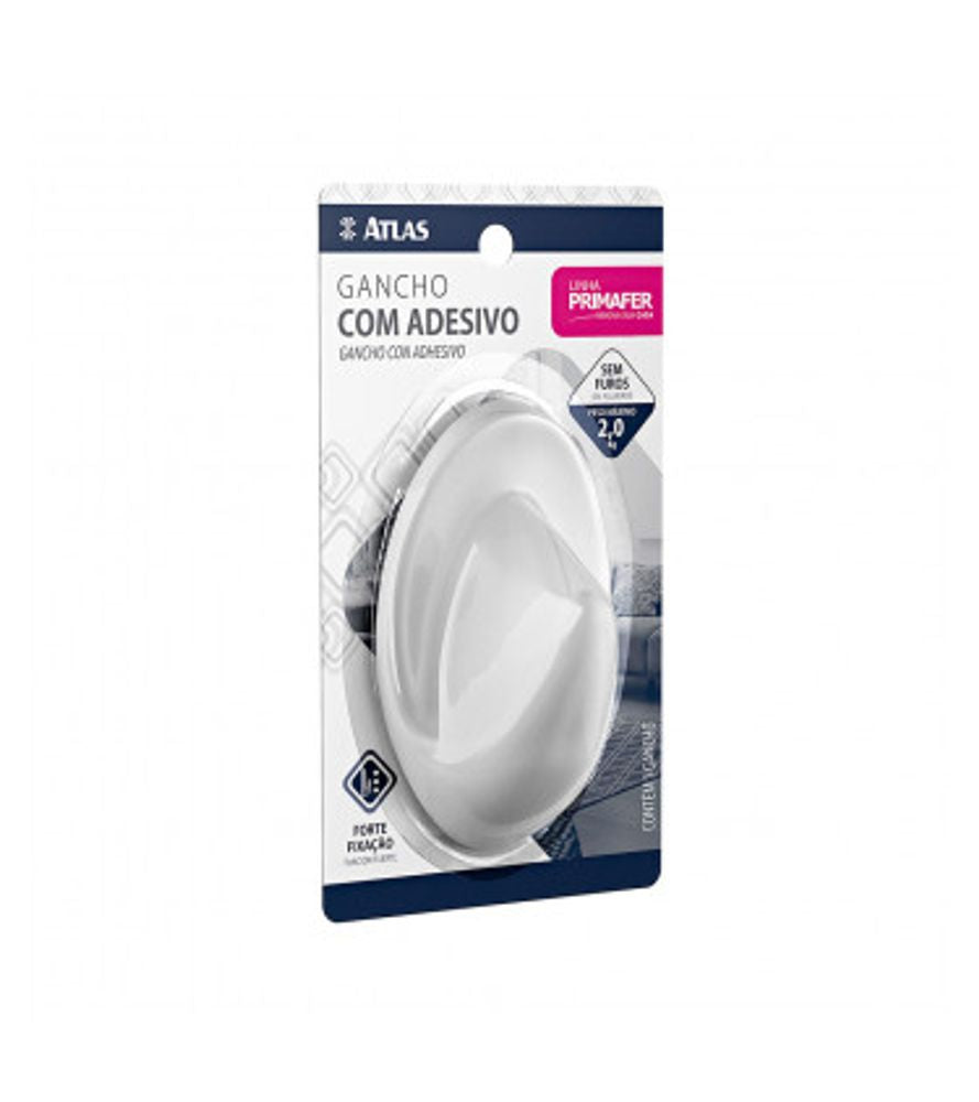 Gancho Adesivo Fixa Facil 2kg C/ 1 Pc - Thony Ferragem
