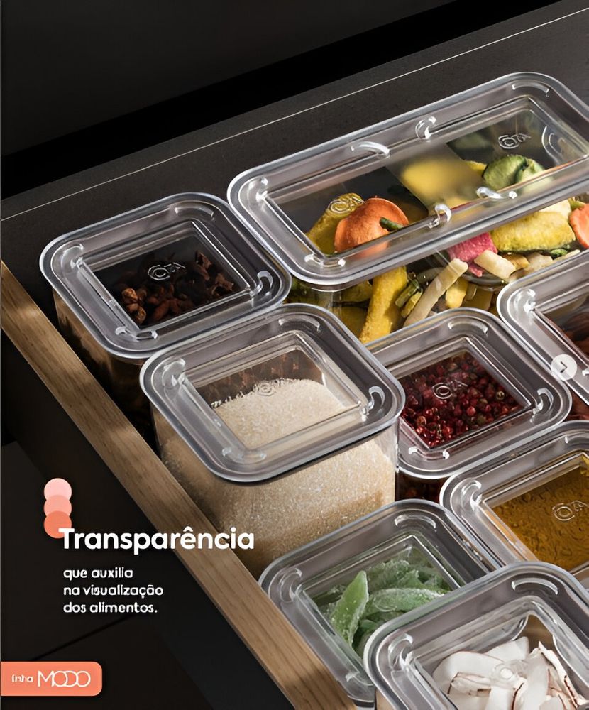 Pote Hermético 1,2L Cristal Coza - Thony Ferragem