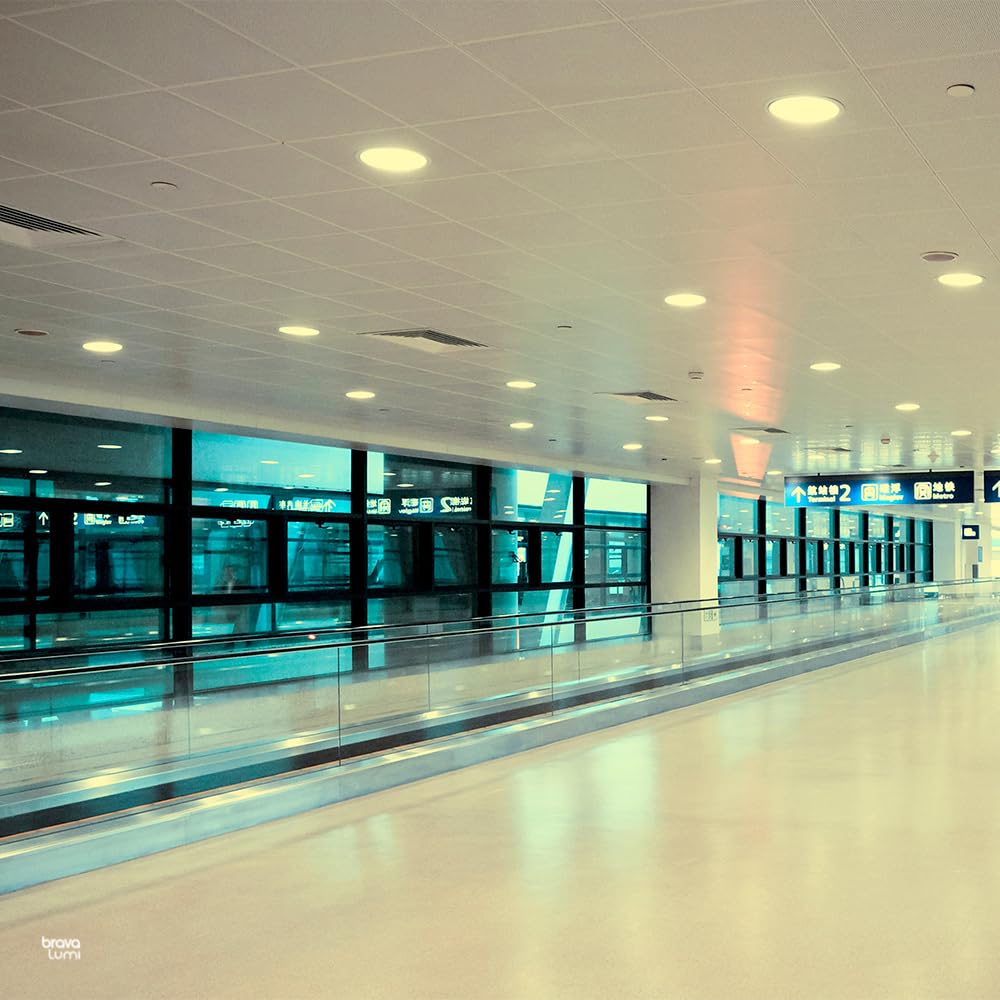 Painel LED Recuado Redondo Potência 24W 3000K Lux Taschibra - Thony Ferragem