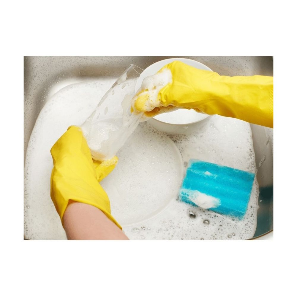 Luva Latex Amarela M Bompack - Thony Ferragem