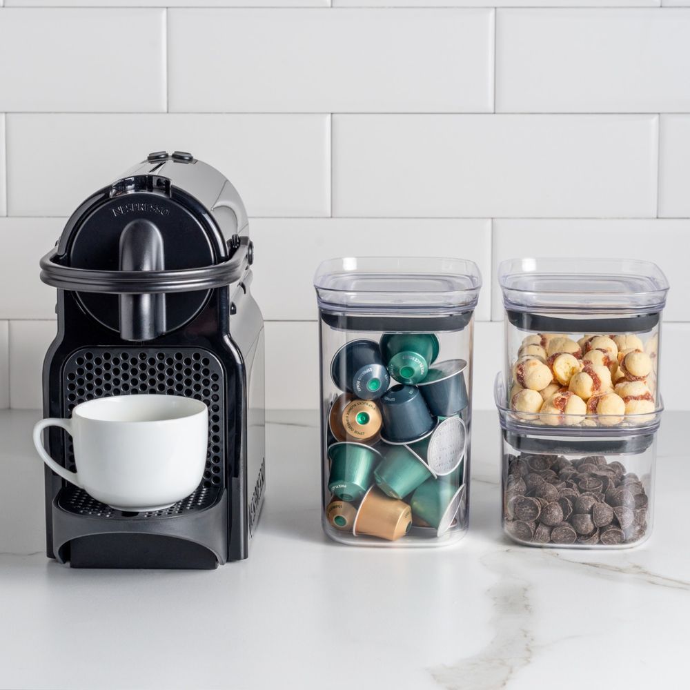 Pote Hermetico Medio 1l Block C/ Tampa Natural OU - Thony Ferragem