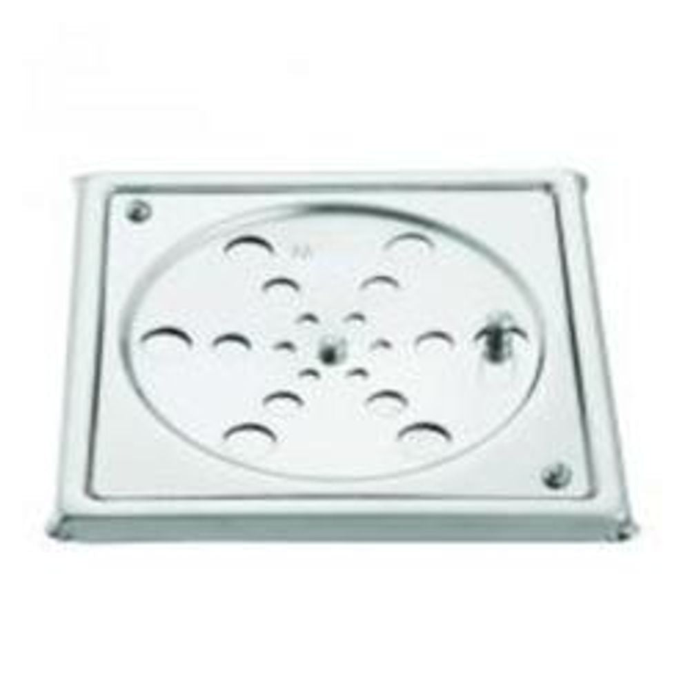 Grelha C/ Caxilho Quadrada Concava 150mm C/ Fecho - Thony Ferragem