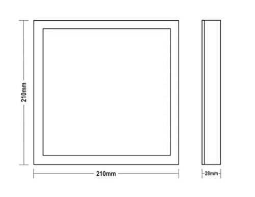 Painel Led Quadrado Sobrepor 18w 4000K Taschibra - Thony Ferragem