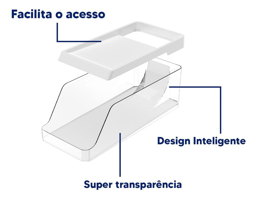 Organizador Latas Clear Fresh Natural OU - Thony Ferragem