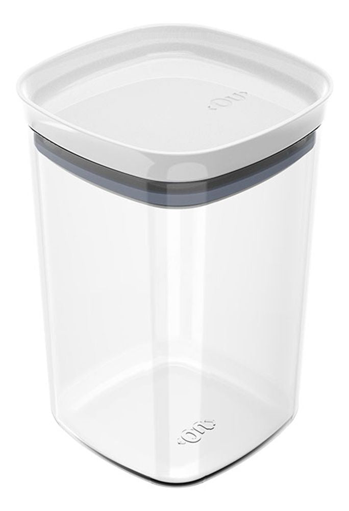 Pote Hermetico Medio 1l Block C/ Tampa Branco OU - Thony Ferragem