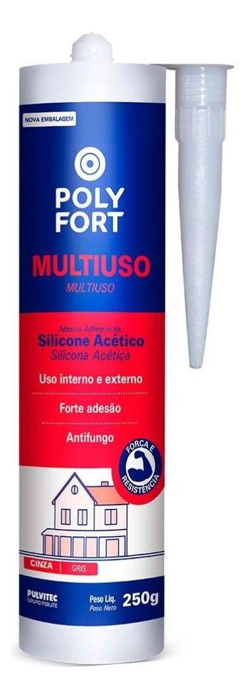 Pulvitec Silicone Acético Incolor 250 g - Thony Ferragem
