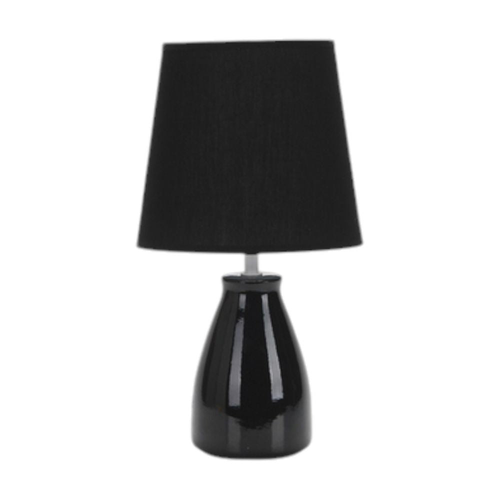 Abajur Ceramica Pottery E27 37cm Preto Taschibra - Thony Ferragem