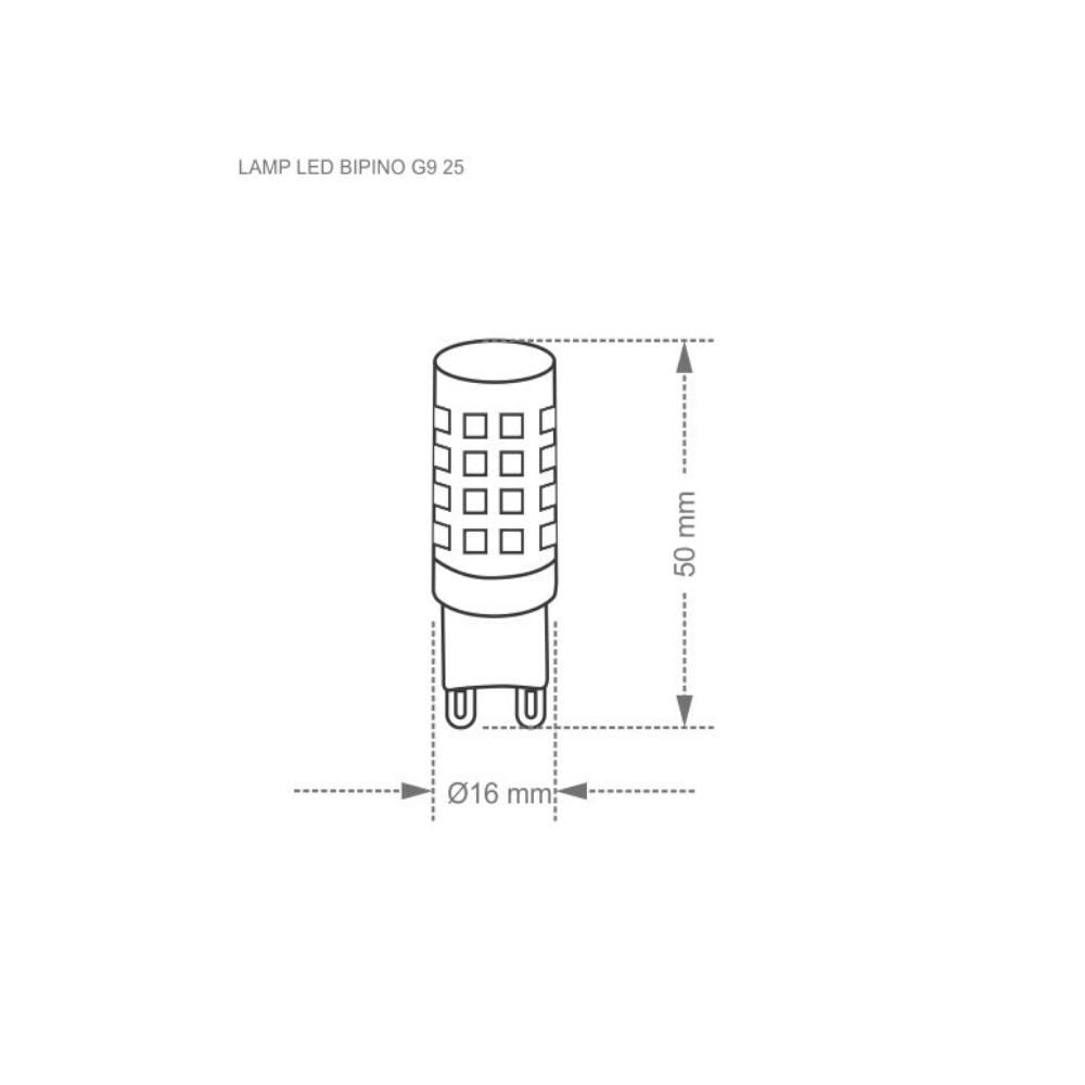 Lampada Led G9 Espiga 3w Autovolt 2200k - Thony Ferragem