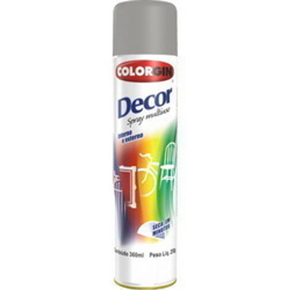 Spray Colorgin Decor Aluminio 858 - Thony Ferragem
