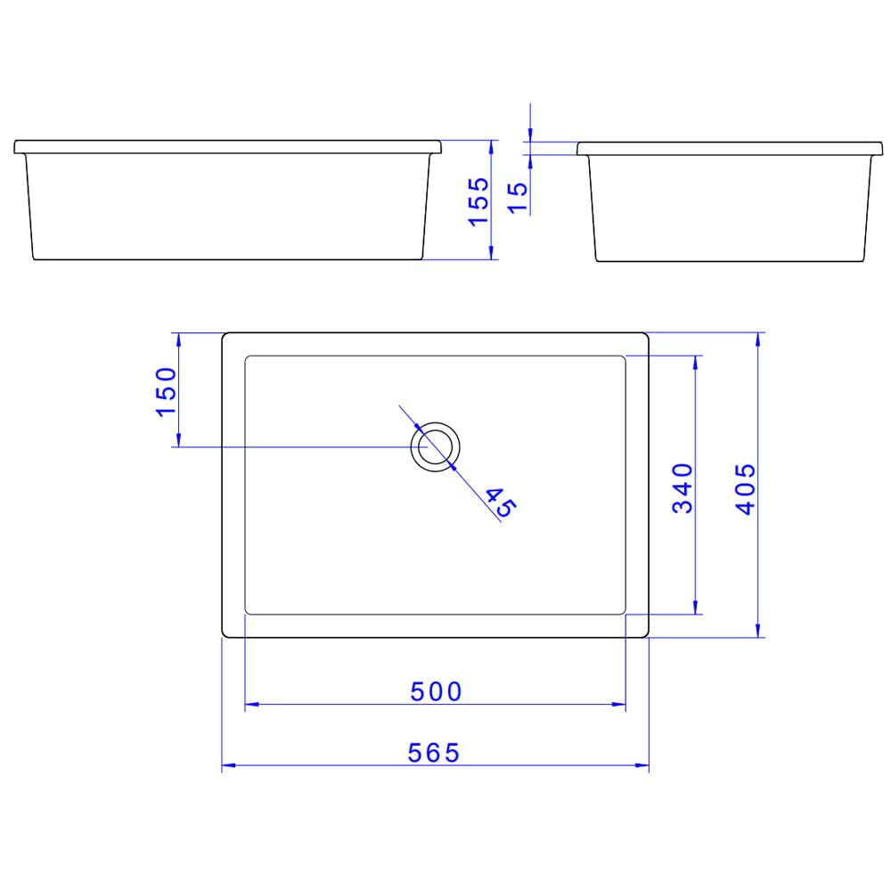 Cuba Embutir/ Sobrepor Retangular 565X405mm Branco Deca - Thony Ferragem