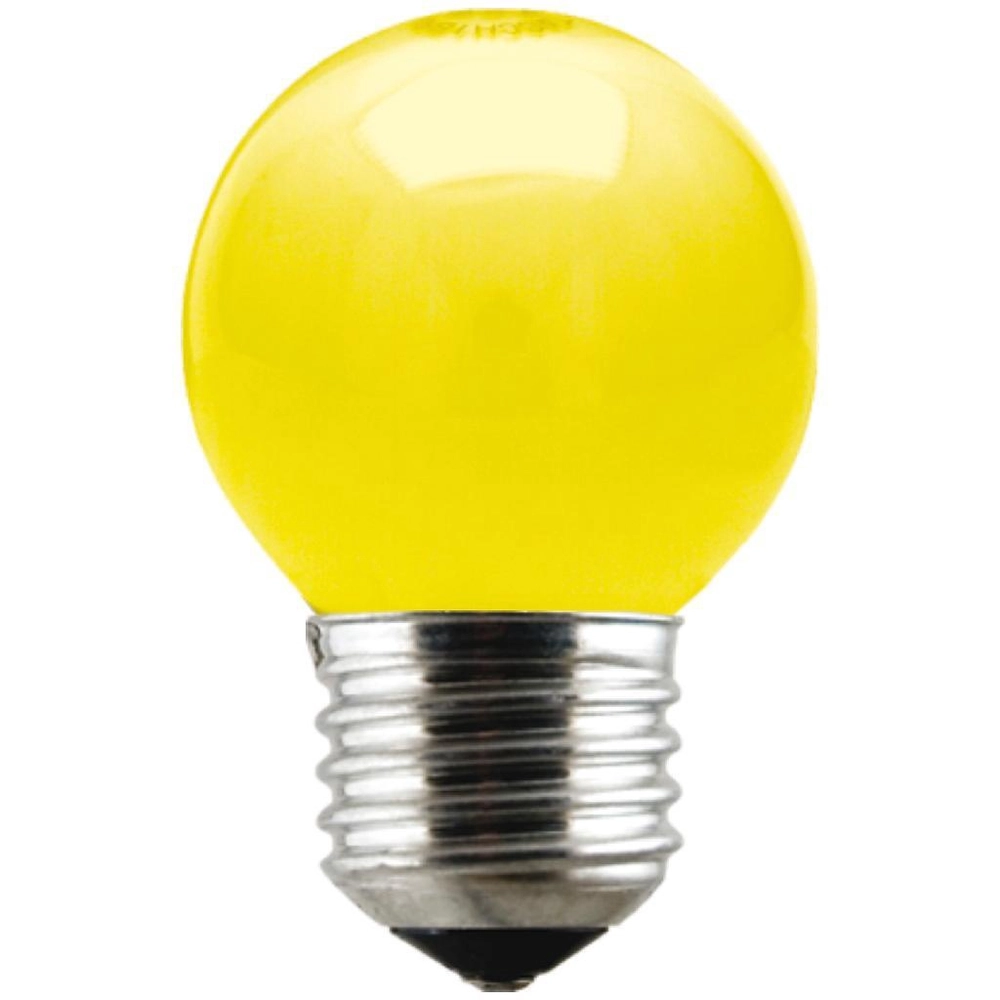 Lampada Incandescente Bolinha Amarela 15w 220v - Thony Ferragem
