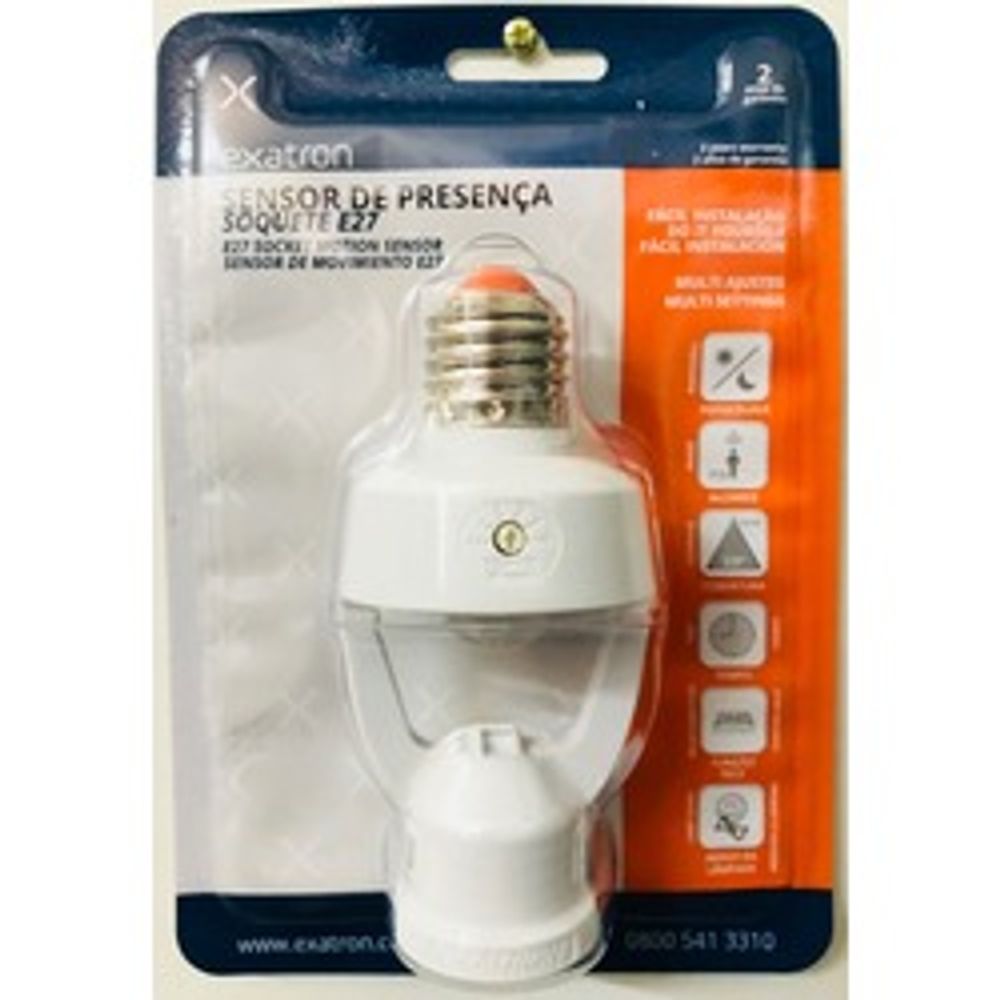 Sensor Presença Soquete E27 Xcontrol Exatron - Thony Ferragem