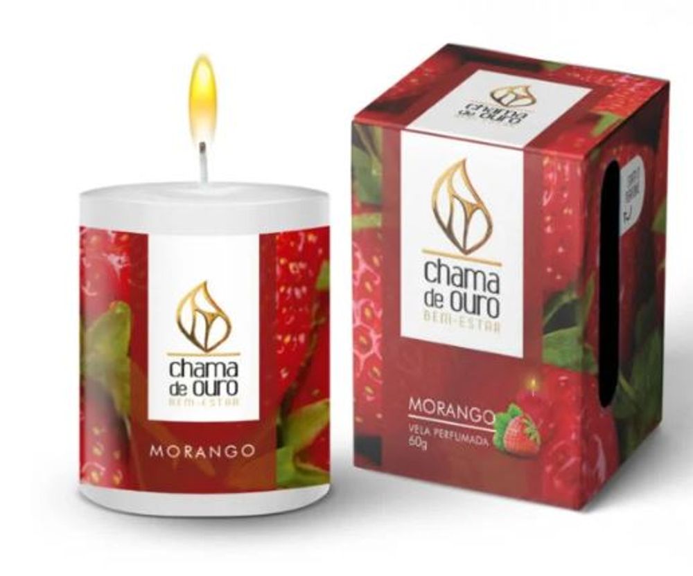 VELA PERFUMADA PREMIUM 60G MORANGO