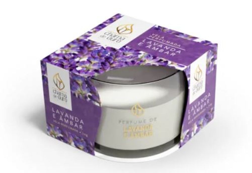 Vela Perfumada 70g Lavanda e Ambar - Thony Ferragem