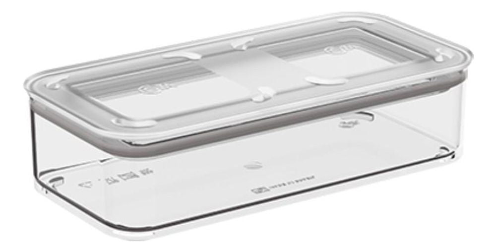 Pote Hermético Retangular 530ml Cristal Coza - Thony Ferragem