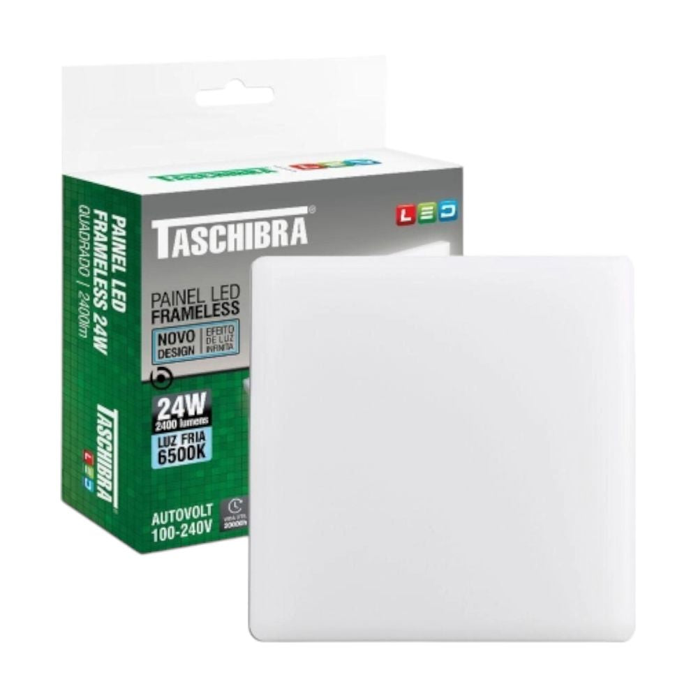 KIT 10 PAINEL LED FRAMELESS 24W SOB/EMB 4000K - Thony Ferragem