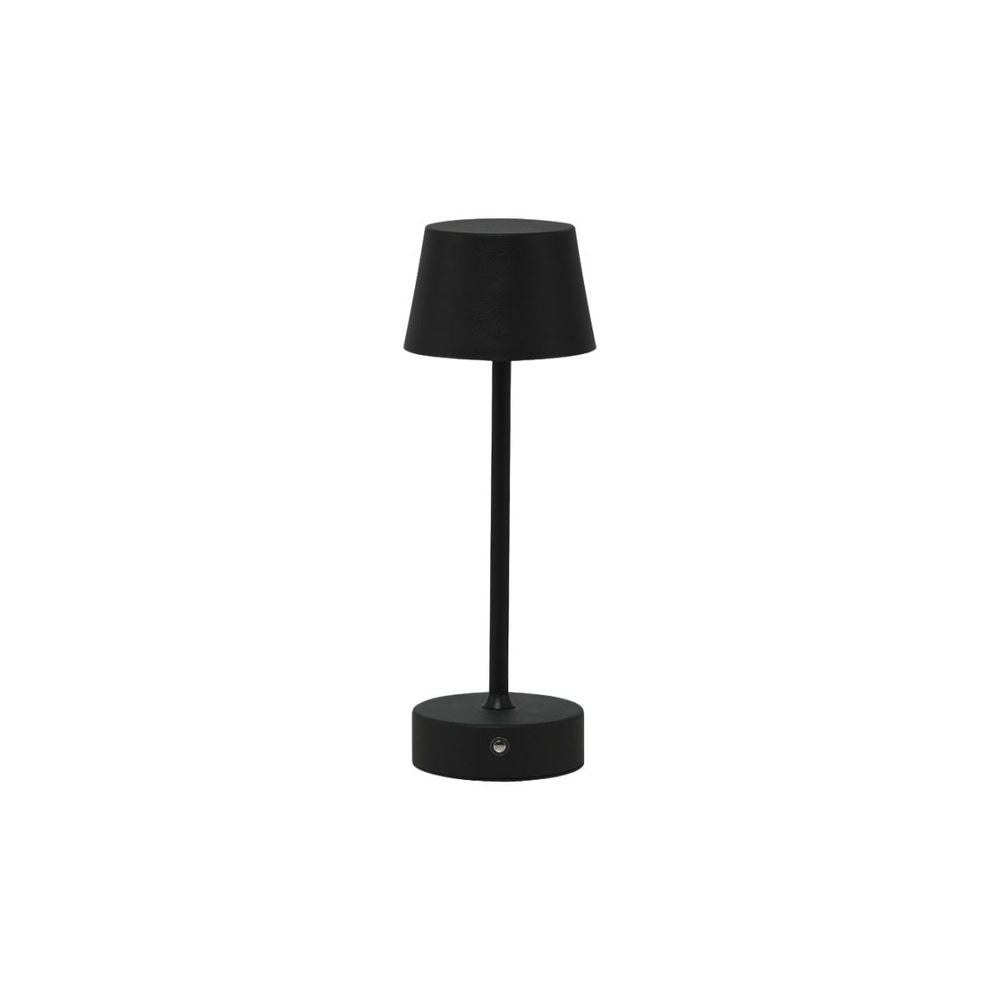 Luminária Mesa Louvre Recarregável Preta Taschibra - Thony Ferragem