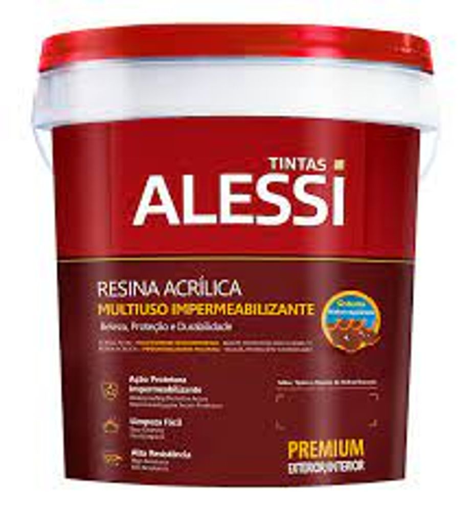 Resina Base Água Fosca Incolor 3,6L Alessi - Thony Ferragem
