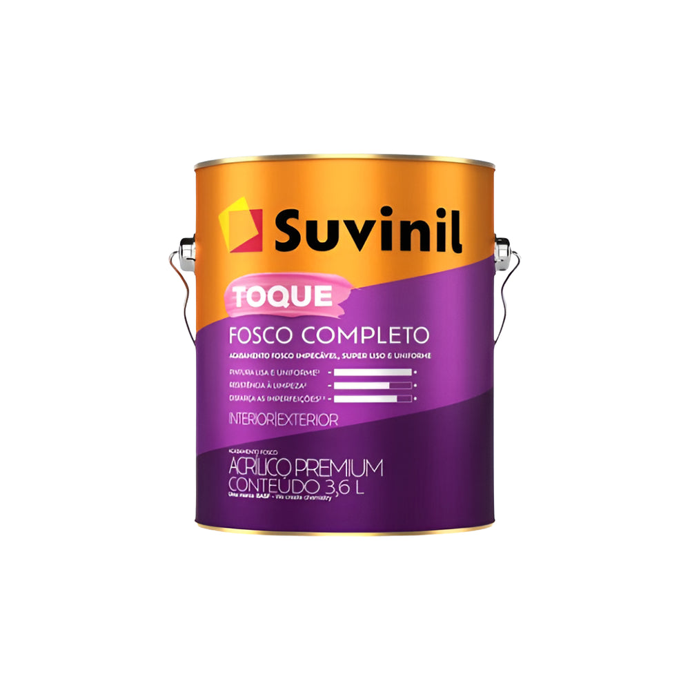 Tinta Acrílica Toque Fosco Completo Crômio 3,6l Suvinil - Thony Ferragem