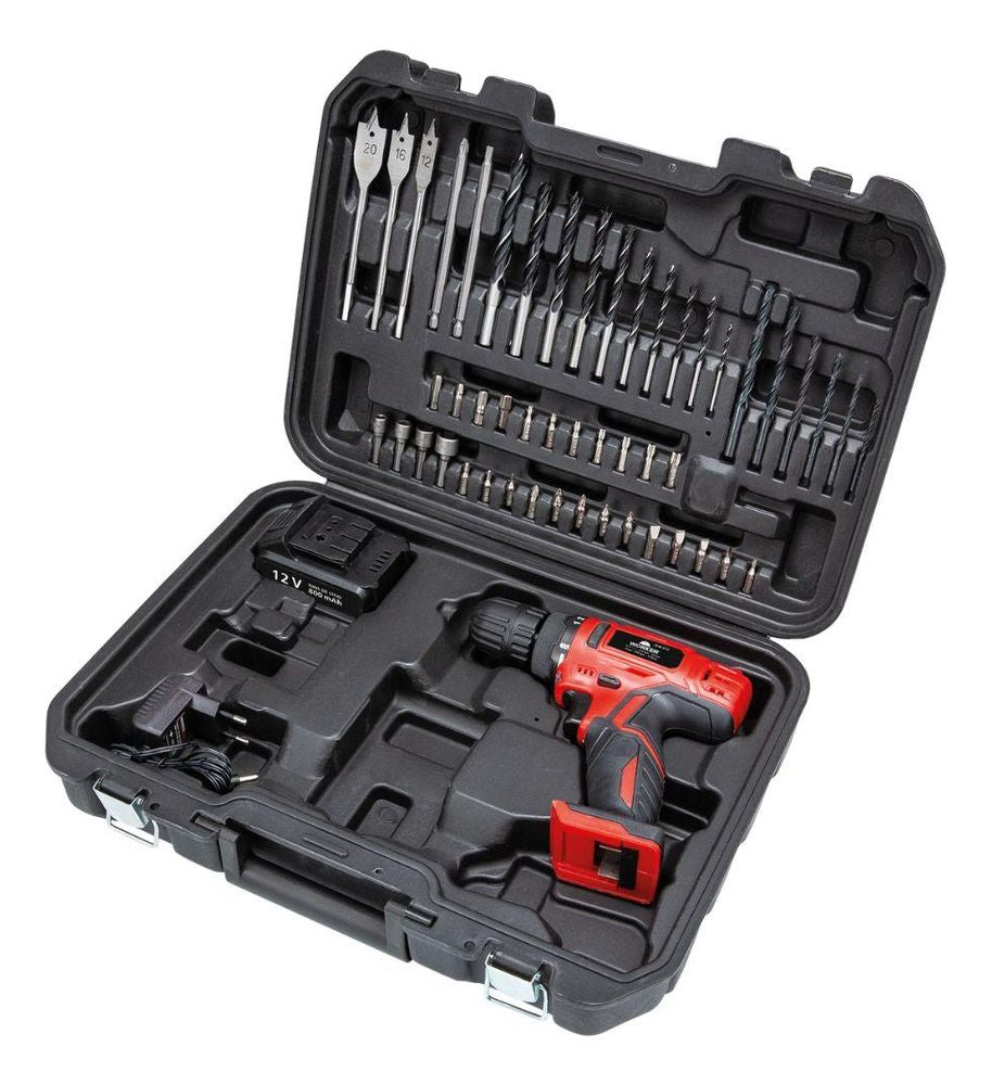 Furadeira Parafusadeira Bateria 50pcs Worker - Thony Ferragem