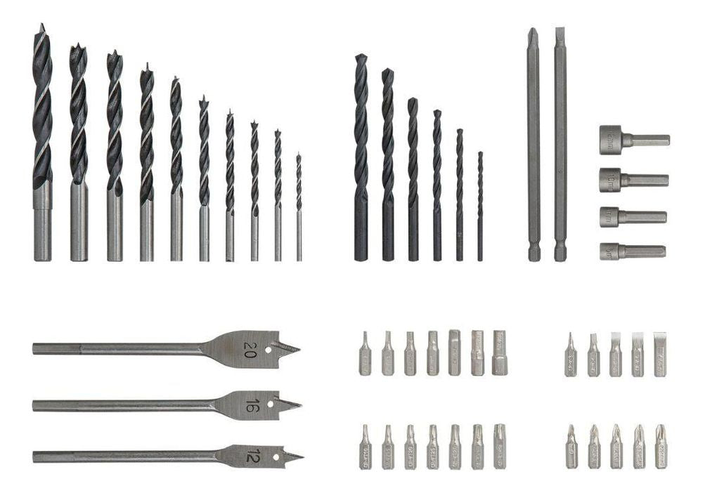 Furadeira Parafusadeira Bateria 50pcs Worker - Thony Ferragem