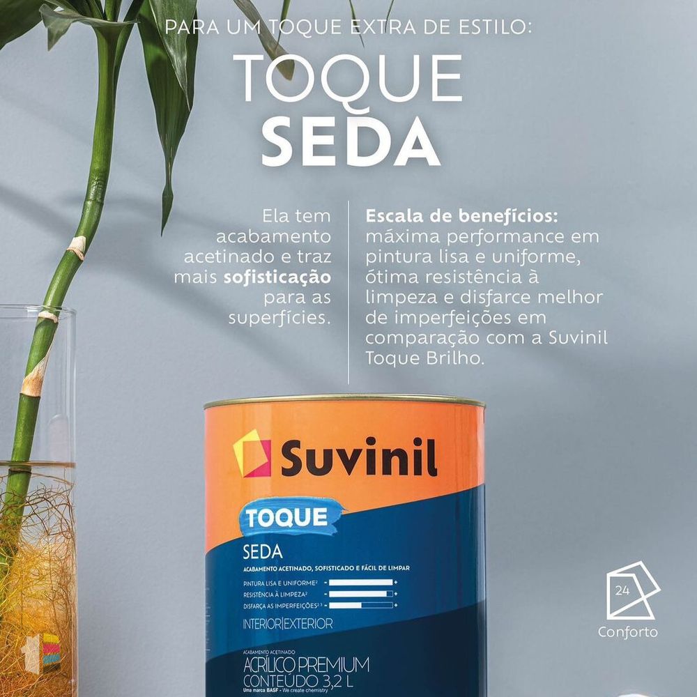 Toque Seda Branco Neve 0,9L Suvinil - Thony Ferragem