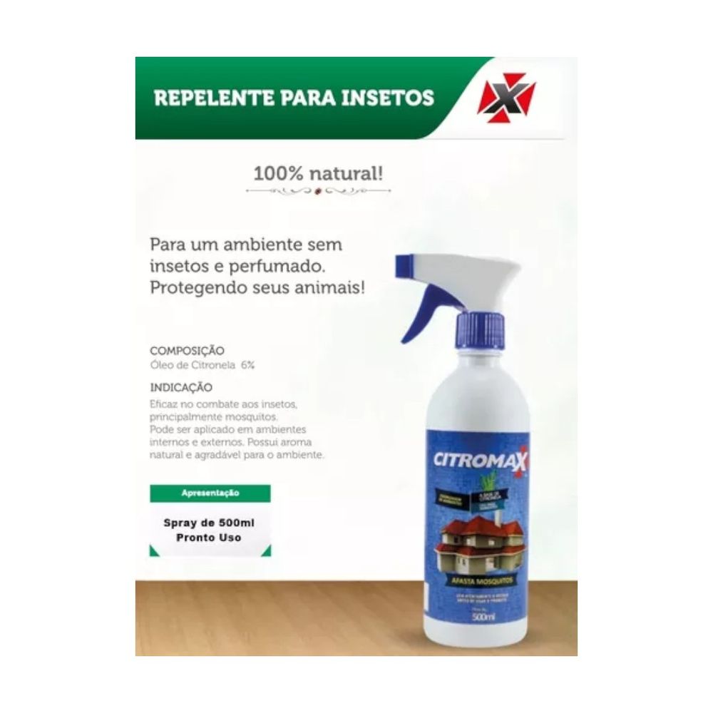 Citronela Repelente Spray 500ml Citromax - Thony Ferragem