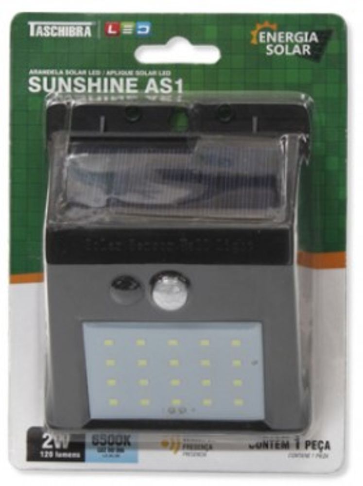Arandela Solar Sunshine As3 Led 5w 6500k - Thony Ferragem