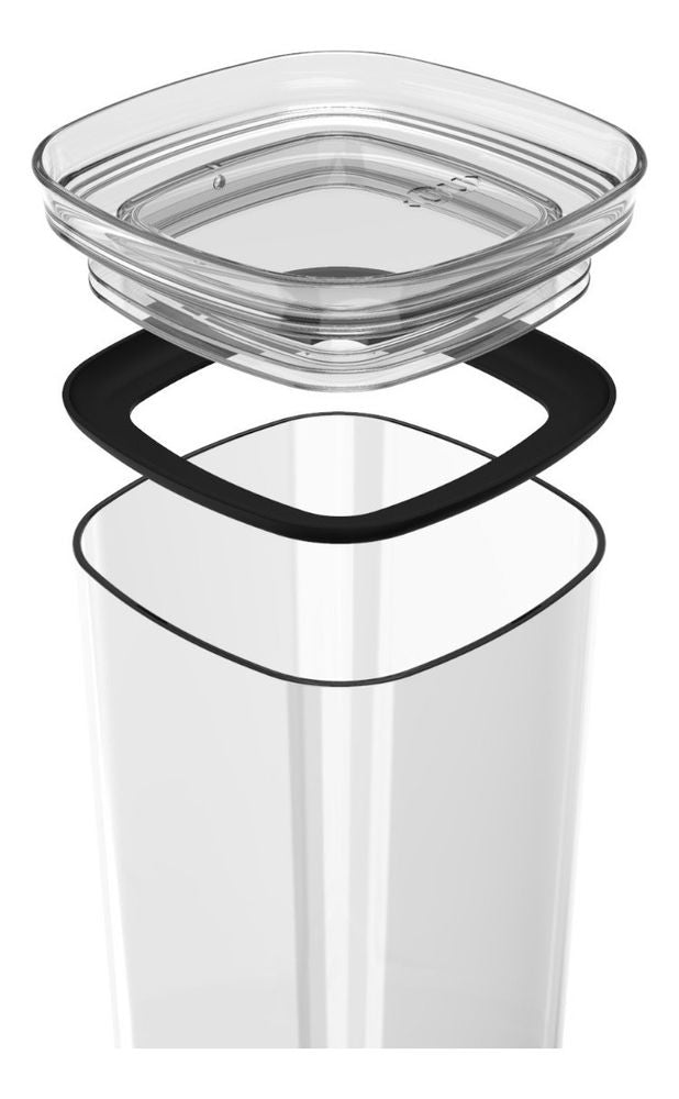 Pote Hermetico Medio 1,5l Block C/ Tampa Natural OU - Thony Ferragem