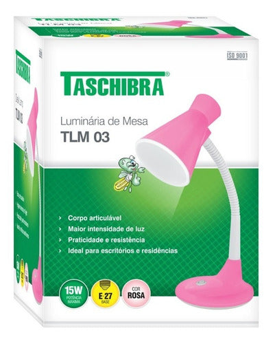 Luminaria Mesa Tlm 03 Rosa Taschibra - Thony Ferragem