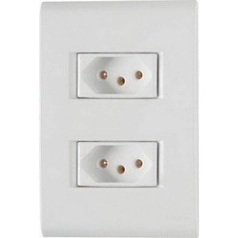 Conjunto 2 Tomadas 2p+T 10a - Liz - Thony Ferragem