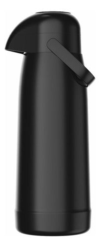 Garrafa Térmica De Vidro 1l Preta Magic Pump Termolar - Thony Ferragem