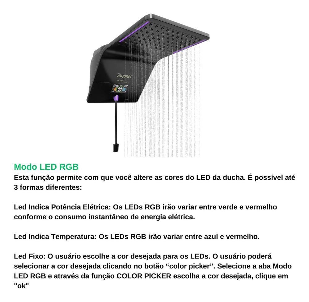 DUCHA DUCALI PREMIUM ELETR 7500W 220V BLACK - Thony Ferragem