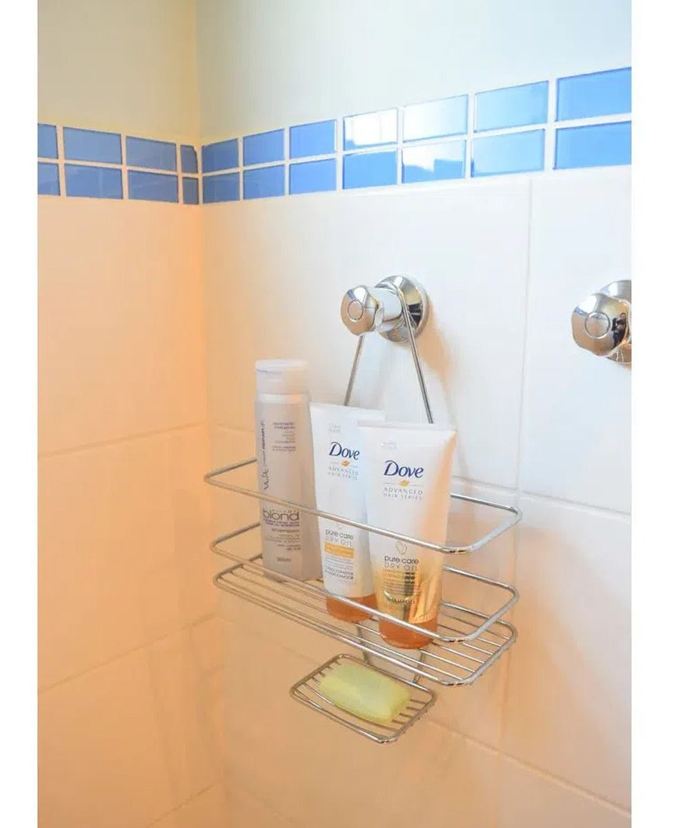 Suporte Shampoo Sabonete Reg. Preto Fosco Future - Thony Ferragem