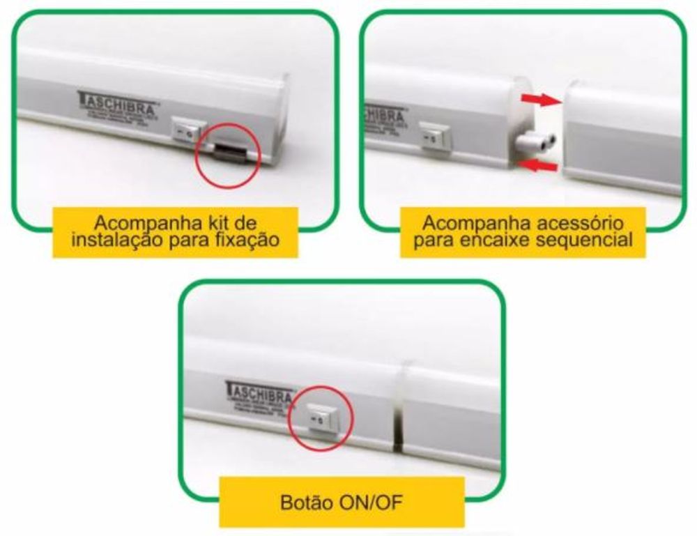 Luminaria Led Linear Unique 6500k 4w