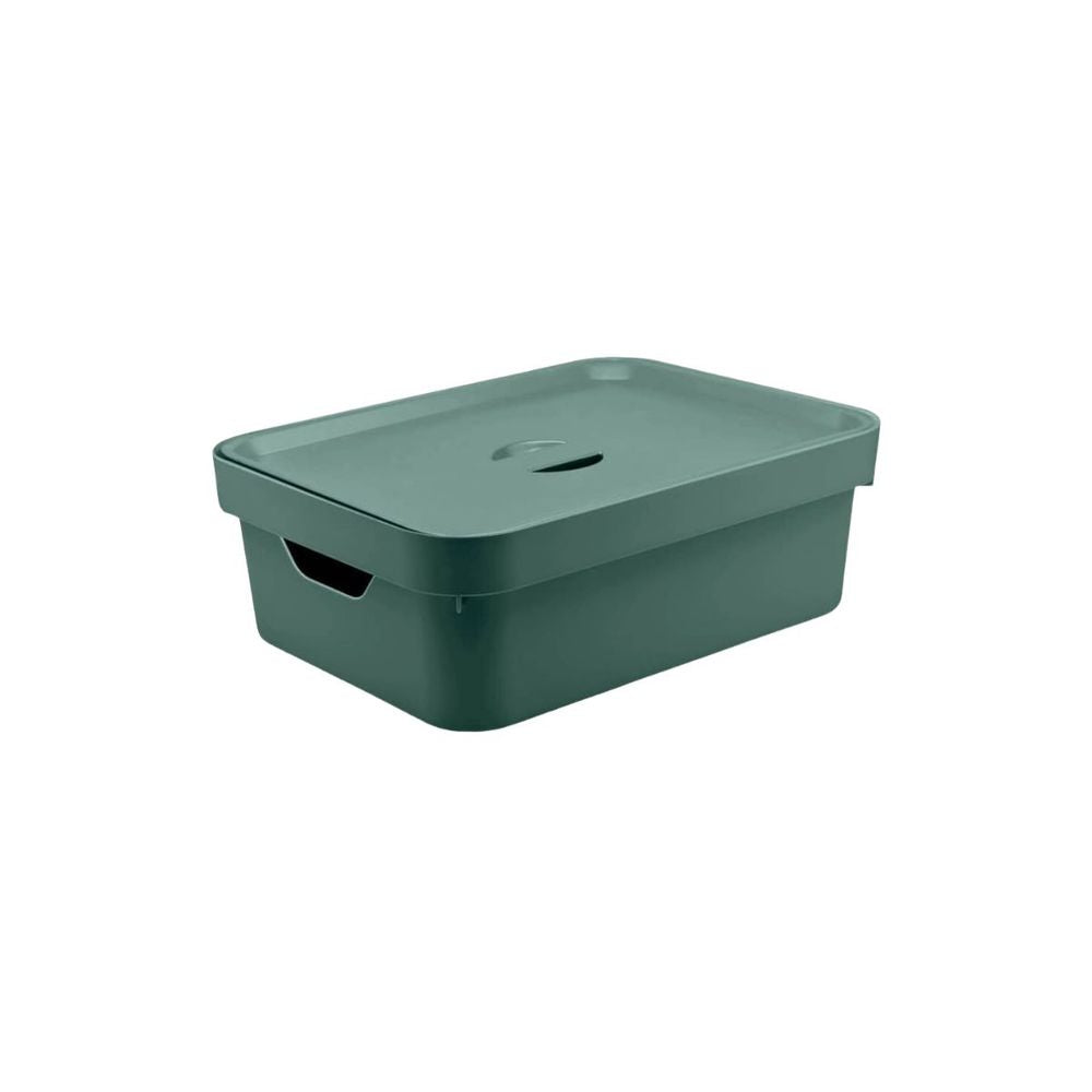 Caixa Organizadora Cube M c/ Tampa Verde Eucalipto OU - Thony Ferragem